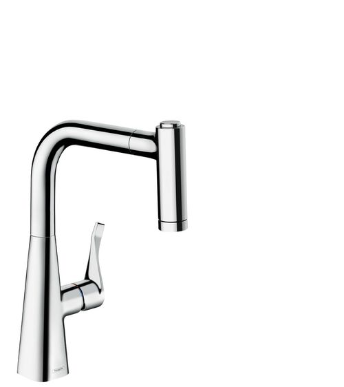 Hansgrohe-HG-Metris-M71-Einhebel-Kuechenmischer-220-Eco-Ausziehbrause-2jet-sBox-Chrom-73823000 gallery number 1